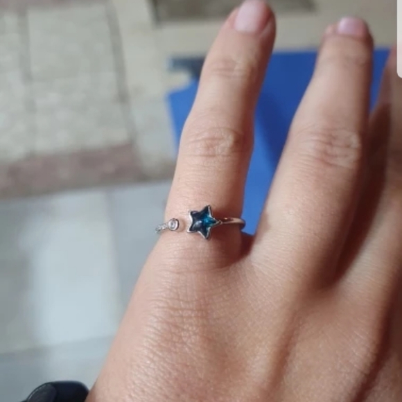 New deep sea blue five pointed star openin… - Picture 6 of 7